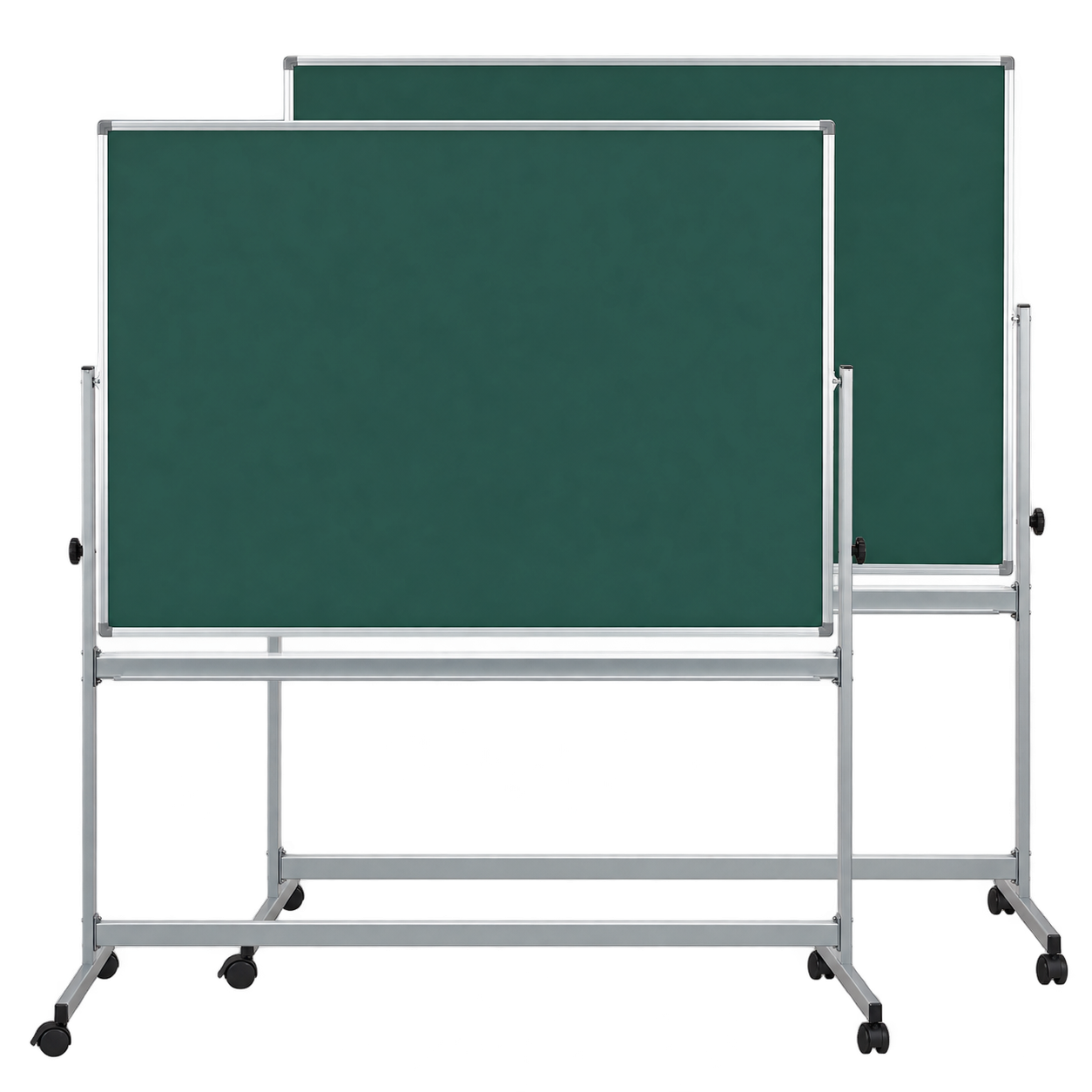 Двобічна магнітна дошка для крейди (поворотна, пересувна) iBoard 100×120 см iB100x120GP